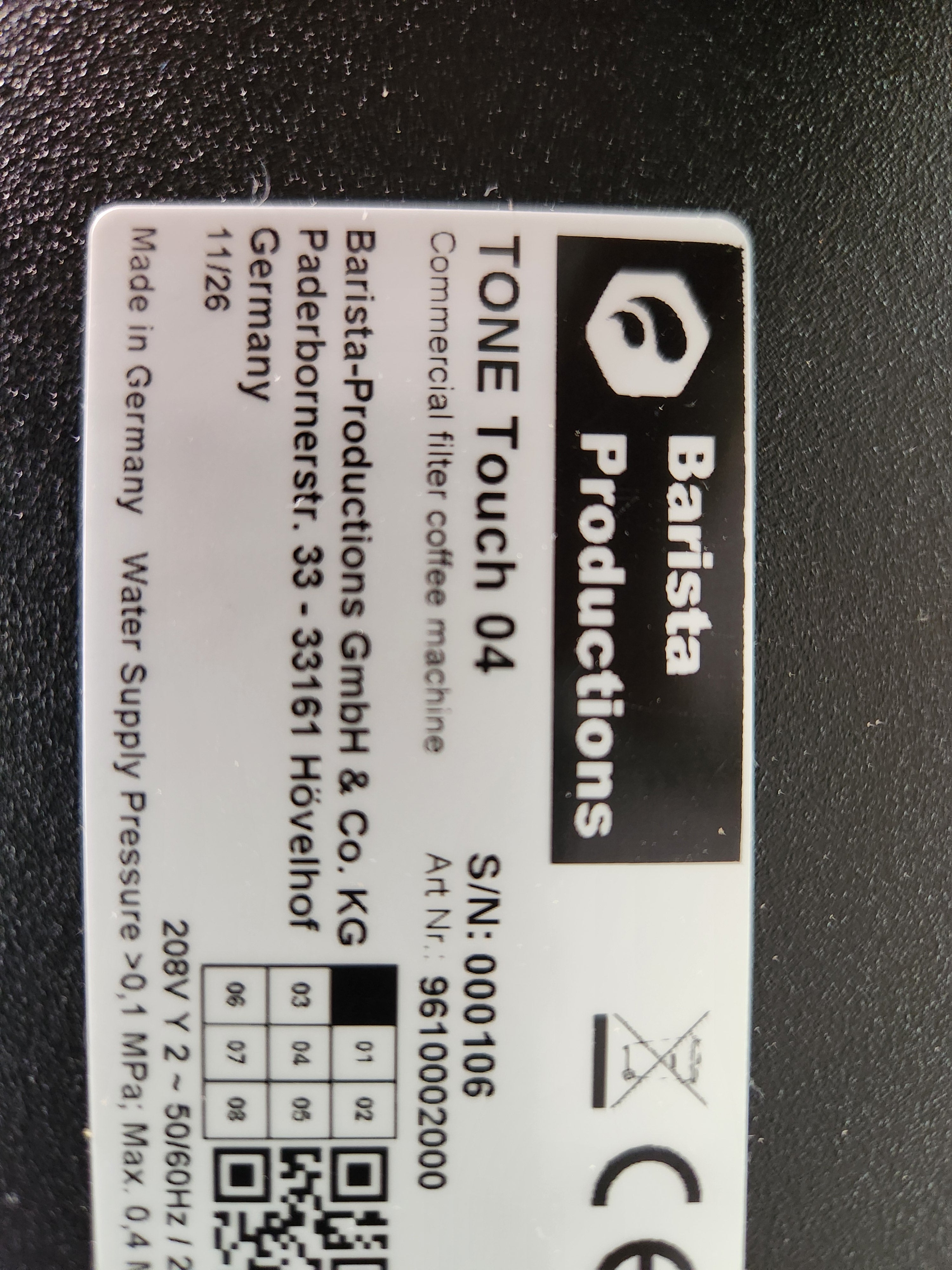 TONE TOUCH 04 black DEMO 00106