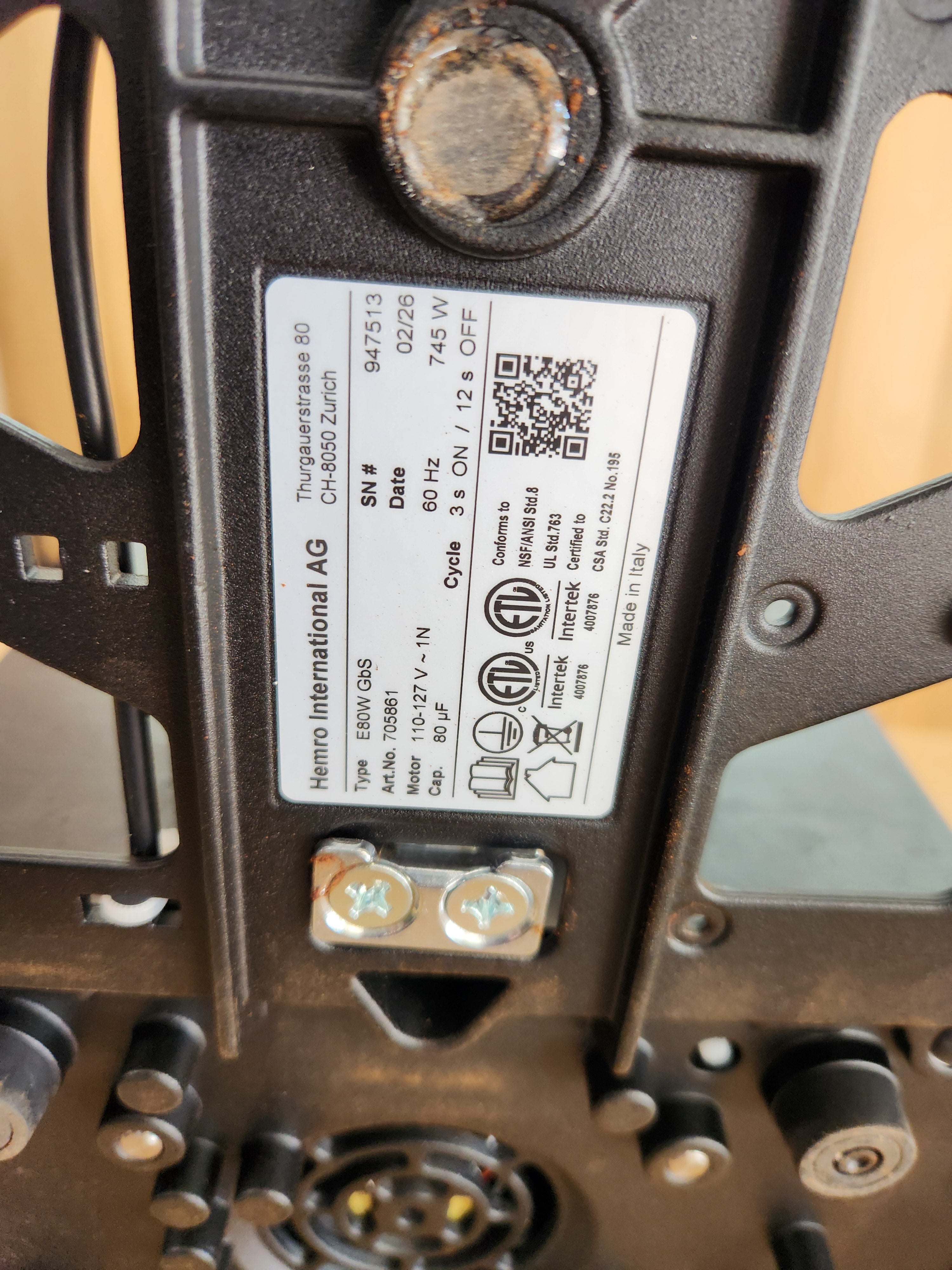 E80W GbS Grind-by-Sync in black DEMO 947513