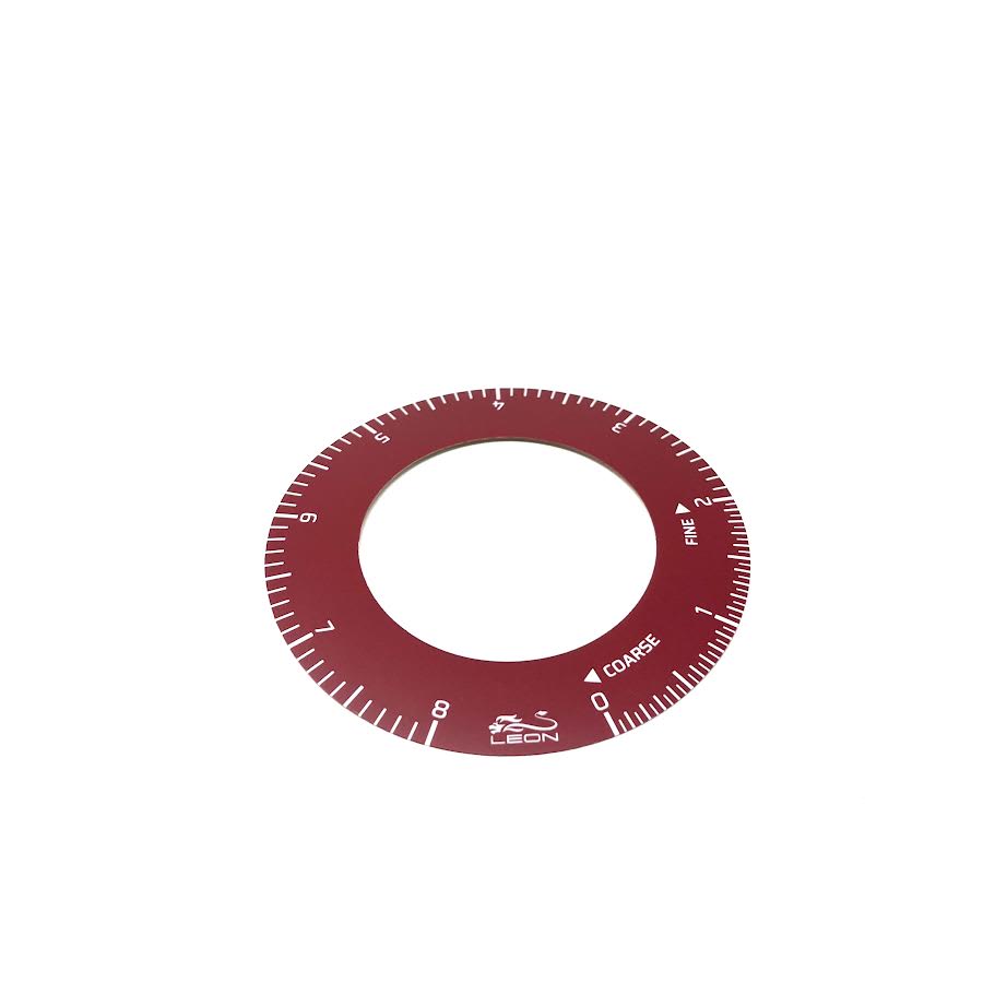 Ceado Leon 700/800 Laser Screen Printed Ring Adjustment Label