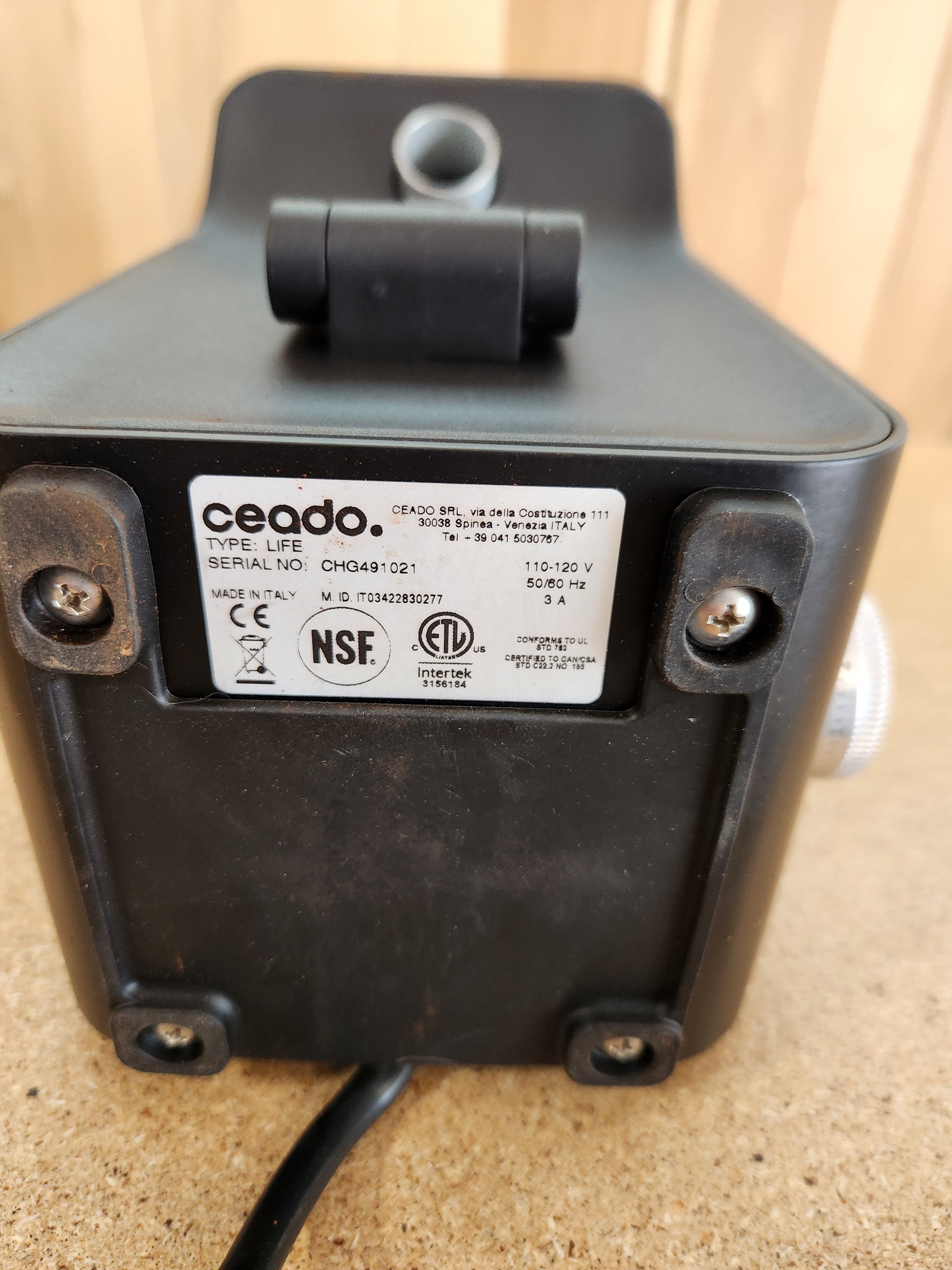 Ceado Life Grinder in Black DEMO CHG491021